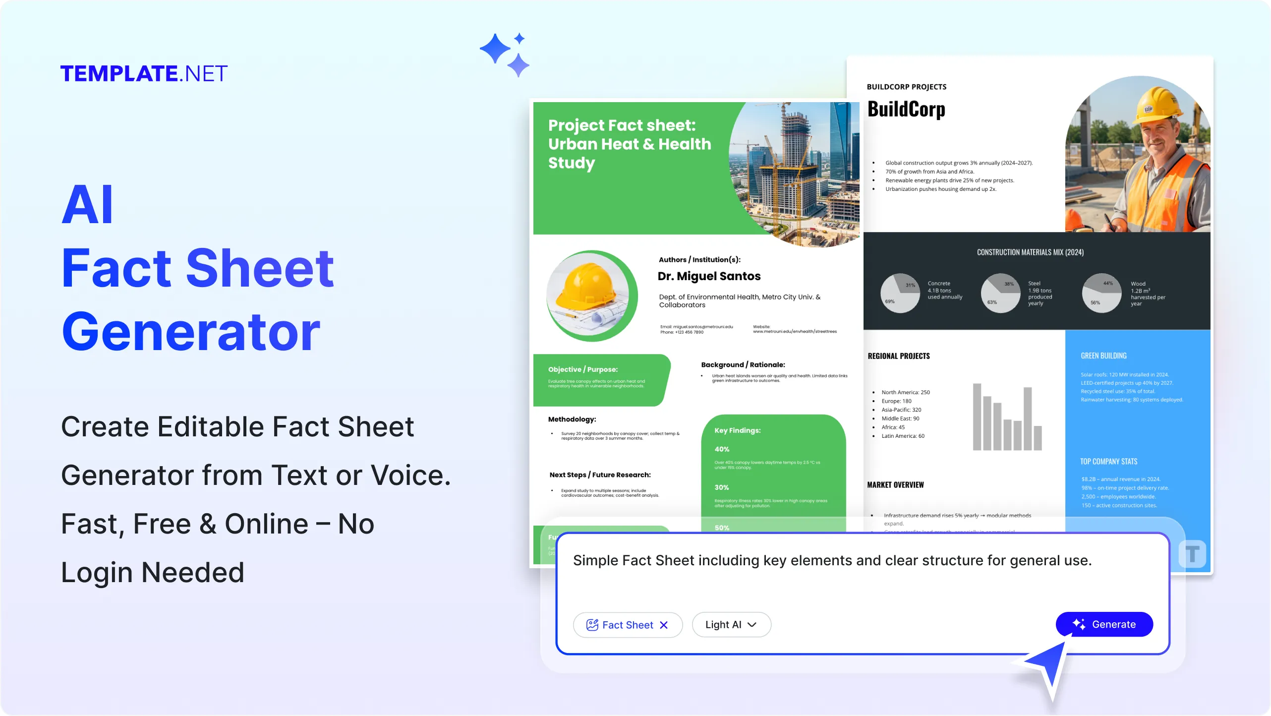 Free AI Fact Sheet Generator, Create Fact Sheet Images Online [ No Signup ]